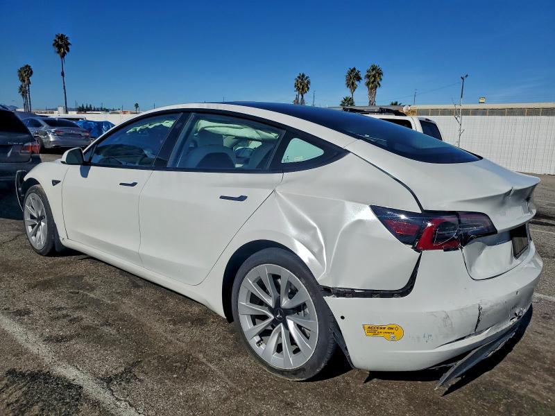2022 Tesla Model 3 VIN 5YJ3E1EB4NF194958 COPART salvage auction — FRONT END, Ca - Salvage Certificate, sold $6,600 on 2026-07-10 (photo 2)
