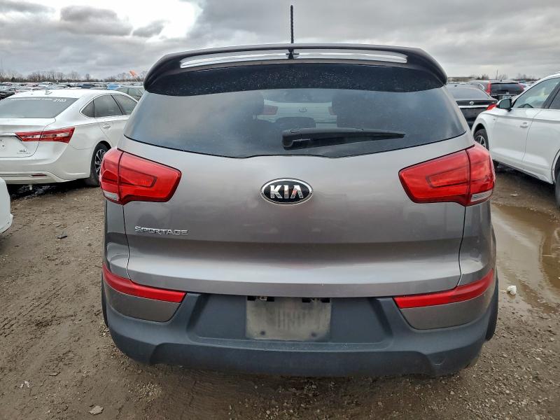 2015 Kia Sportage VIN KNDPBCAC8F7686503 COPART salvage auction — ALL OVER, Il - Salvage Certificate, sold $1,250 on 2026-07-23 (photo 6)