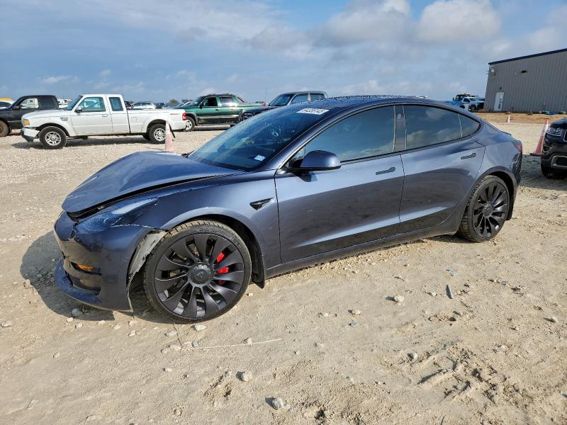 2021 Tesla Model 3 VIN 5YJ3E1ECXMF086173 COPART salvage auction — FRONT END, Tx - Salvage Vehicle Title, sold $7,200 on 2026-07-09 (photo 1)