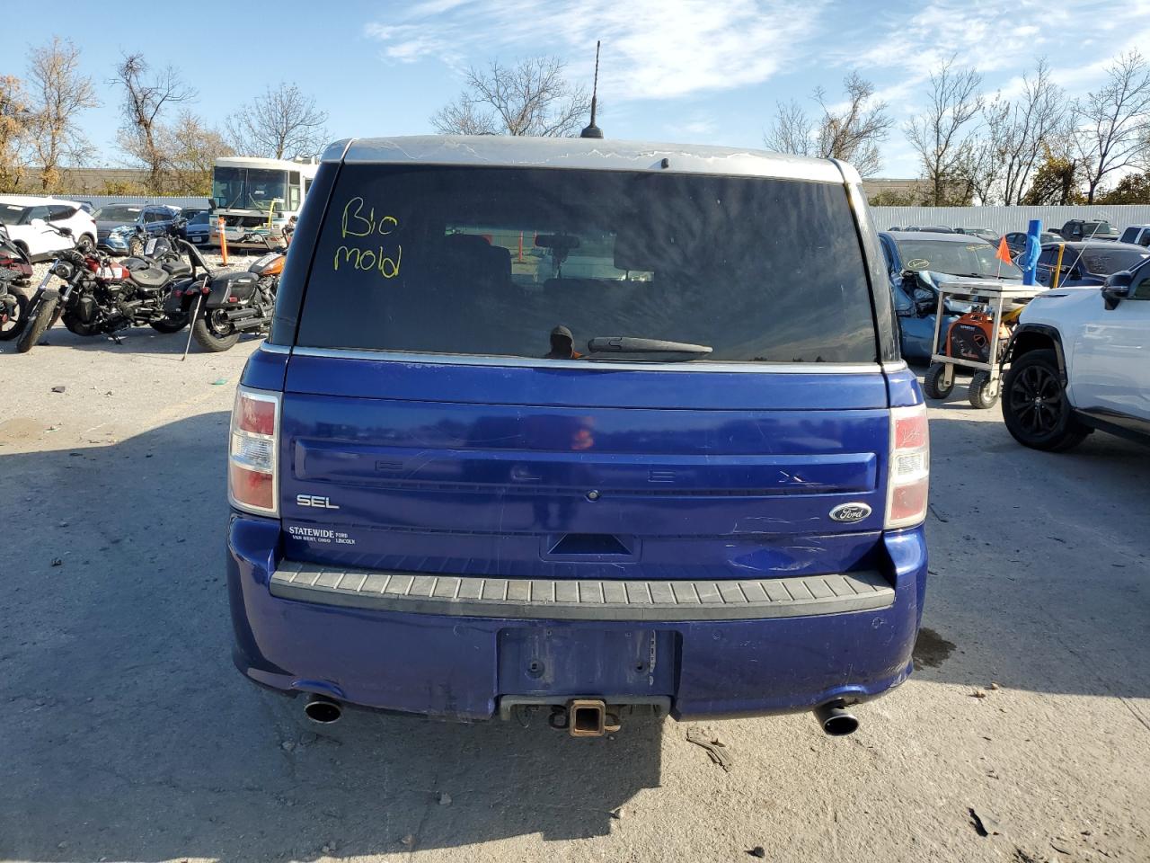 2014 Ford Flex VIN 2FMGK5C86EBD16902 COPART salvage auction — Water/Flood, FL - CERT OF TITLE-SLVG REBLD FLOOD, sold $400 on 2026-07-02 (photo 6)
