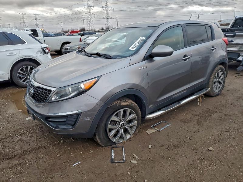 2015 Kia Sportage VIN KNDPBCAC8F7686503 COPART salvage auction — ALL OVER, Il - Salvage Certificate, sold $1,250 on 2026-07-23 (photo 1)