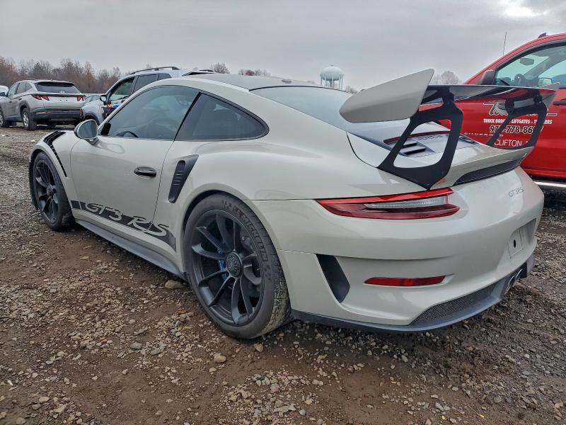 2019 Porsche 911 VIN WP0AF2A99KS164995 COPART salvage auction — WATER/FLOOD, Nj - Cert Of Title-Salvage Flood, sold $77,500 on 2026-08-06 (photo 2)