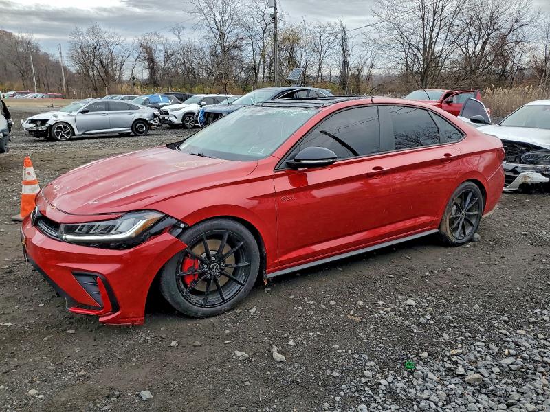 2025 Volkswagen Jetta VIN 3VW1T7BU7SM060522 COPART salvage auction — ROLLOVER, Ny - Mv-907A Salvage Certificate, sold $4,650 on 2026-07-02 (photo 1)