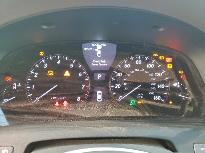 2012 Lexus Ls 460 VIN JTHCL5EF5C5012567 COPART salvage auction — REAR END, Ca - Salvage Certificate, sold $1,550 on 2026-07-06 (photo 9)