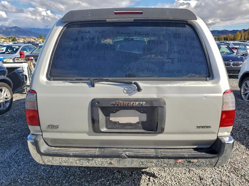 1998 Toyota 4runner VIN JT3GN86R2W0073601 COPART salvage auction — REAR END, CA - DIS/DLR/EXP ONLY CLEAN TITLE, sold $375 on 2026-07-29 (photo 6)