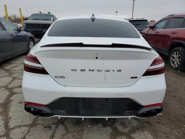 2023 Genesis G70 VIN KMTG54TE0PU128550 COPART salvage auction — SIDE, In - Cert Of Title-Salvage Title, sold $14,400 on 2026-07-10 (photo 6)