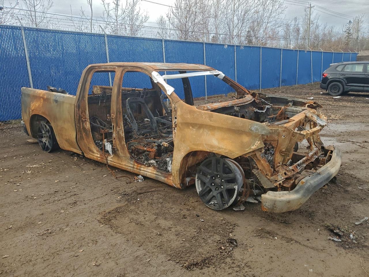 2024 Chevrolet Silverado VIN 1GCRDEEK8RZ173521 COPART salvage auction — Burn, Bn - Non-Repairable, sold $325 on 2026-07-09 (photo 4)