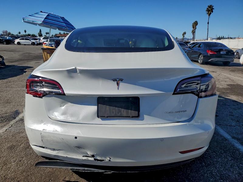 2022 Tesla Model 3 VIN 5YJ3E1EB4NF194958 COPART salvage auction — FRONT END, Ca - Salvage Certificate, sold $6,600 on 2026-07-10 (photo 6)