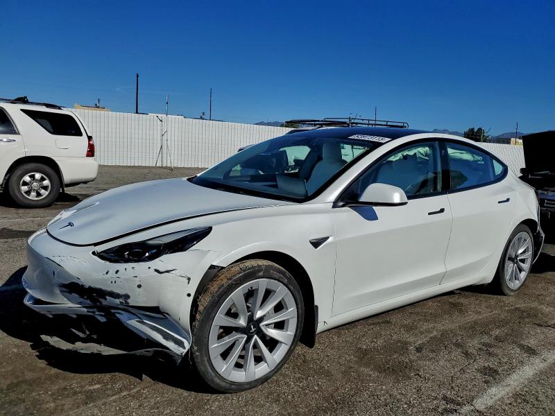 2022 Tesla Model 3 VIN 5YJ3E1EB4NF194958 COPART salvage auction — FRONT END, Ca - Salvage Certificate, sold $6,600 on 2026-07-10 (photo 1)