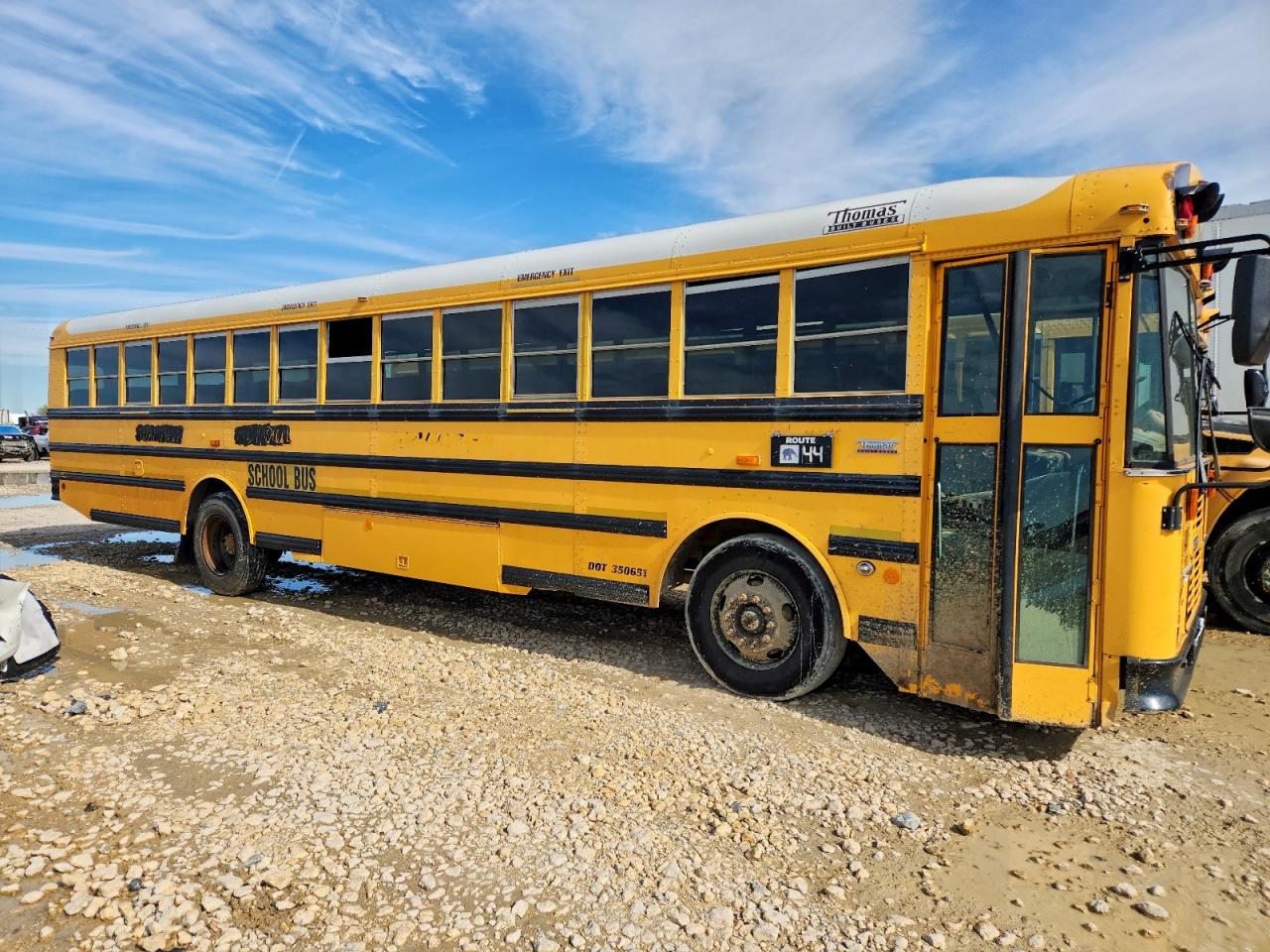 2007 Thomas Built VIN 1T88T4C2X71280253 COPART salvage auction — Side, TX - CERTIFICATE OF TITLE, sold $2,000 on 2026-07-03 (photo 9)