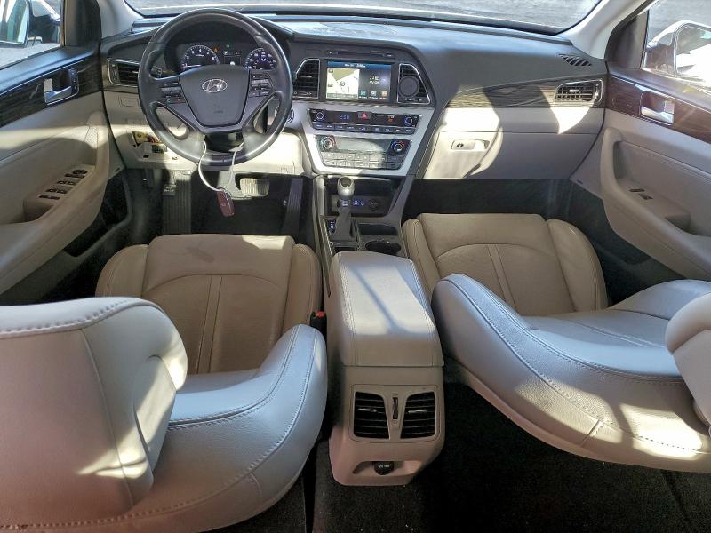 2015 Hyundai Sonata VIN 5NPE34AF9FH014725 COPART salvage auction — FRONT END, Ca - Salvage Certificate, sold $2,100 on 2026-07-09 (photo 8)