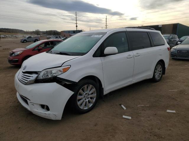 2015 Toyota Sienna le VIN 5TDJK3DC2FS112132 COPART salvage auction — FRONT END, Nm - Cert Of Title-Salvage, sold $675 on 2026-07-27 (photo 1)
