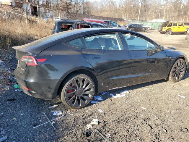 2023 Tesla Model 3 VIN 5YJ3E1EC7PF383261 COPART salvage auction — SIDE, IN - CERT OF TITLE-SALVAGE TITLE, sold $2,200 on 2026-07-23 (photo 3)