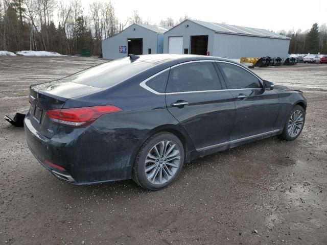 2015 Hyundai Genesis VIN KMHGN4JE3FU043598 COPART salvage auction — Burn Engine, On - Permit Irrepairable, sold $250 on 2026-07-28 (photo 3)