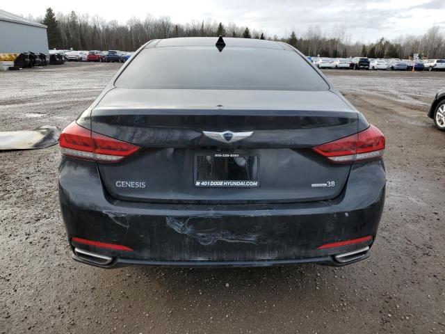 2015 Hyundai Genesis VIN KMHGN4JE3FU043598 COPART salvage auction — Burn Engine, On - Permit Irrepairable, sold $250 on 2026-07-28 (photo 6)