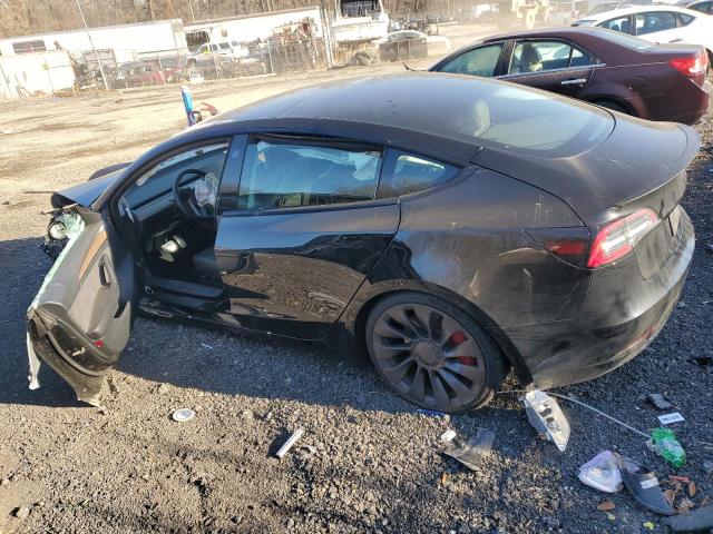 2023 Tesla Model 3 VIN 5YJ3E1EC7PF383261 COPART salvage auction — SIDE, IN - CERT OF TITLE-SALVAGE TITLE, sold $2,200 on 2026-07-23 (photo 2)