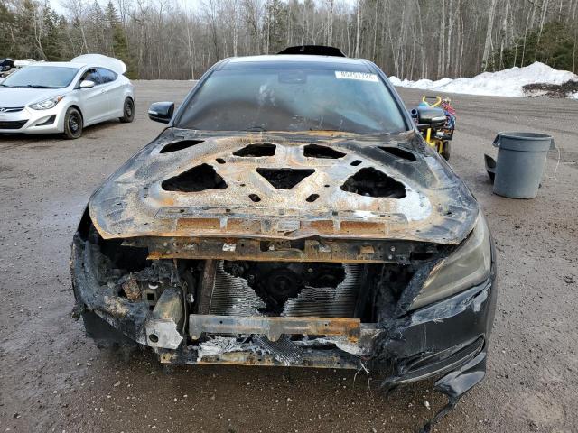 2015 Hyundai Genesis VIN KMHGN4JE3FU043598 COPART salvage auction — Burn Engine, On - Permit Irrepairable, sold $250 on 2026-07-28 (photo 5)