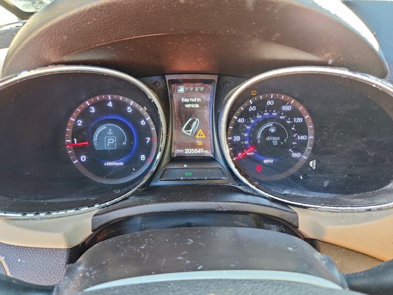 2014 Hyundai Santa fe VIN 5XYZU3LB4EG194138 COPART salvage auction — FRONT END, Nc - Salvage Certificate Of Title, sold $2,500 on 2026-07-07 (photo 9)
