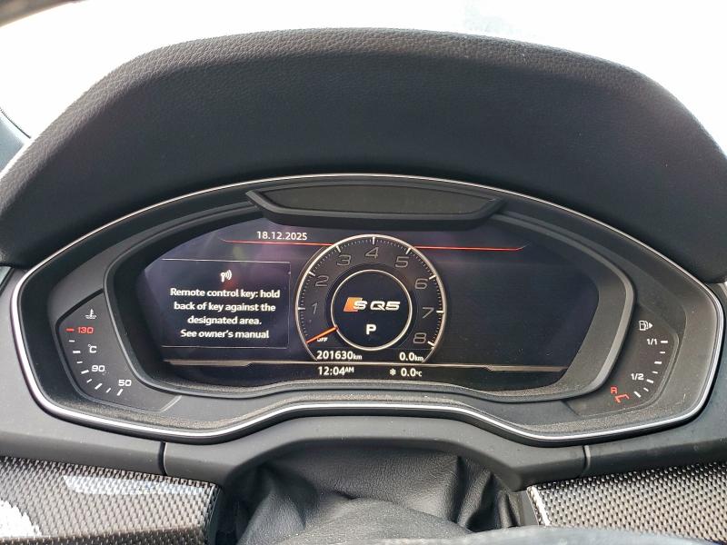 2018 Audi Sq5 VIN WA1C4AFY2J2149871 COPART salvage auction — FRONT END, Other, sold $3,150 on 2026-07-23 (photo 9)