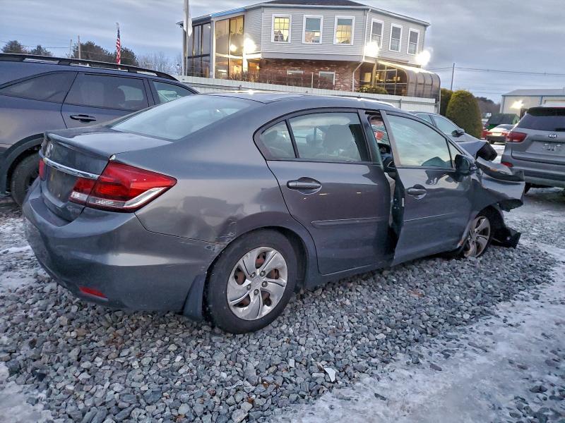 2013 Honda Civic VIN 2HGFB2F58DH569507 COPART salvage auction — FRONT END, Id - Salvage Certificate Of Title, sold $400 on 2026-07-06 (photo 3)