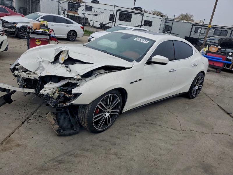 2019 Maserati Ghibli VIN ZAM57YSA5K1325032 COPART salvage auction — ROLLOVER, Ca - Salvage Certificate, sold $1,450 on 2026-07-13 (photo 1)