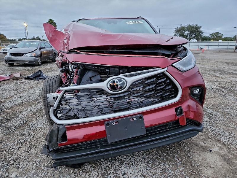 2025 Toyota Highlander hybrid VIN 5TDKBRCH7SS669729 COPART salvage auction — FRONT END, Ca - Salvage Certificate, sold $4,200 on 2026-07-24 (photo 5)
