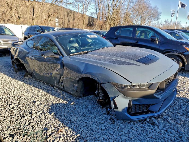2024 Ford Mustang VIN 1FA6P8R09R5505113 COPART salvage auction — Side, MA - CERT OF TITLE-SALVAGE, sold $22,000 on 2026-02-19 (photo 4)