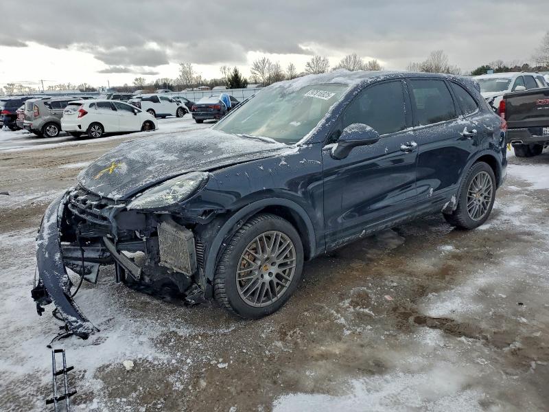 2018 Porsche Cayenne VIN WP1AB2A2XJLA60814 COPART salvage auction — FRONT END, Mi - Cert Of Title-Salvage Vehicle, sold $1,700 on 2026-07-06 (photo 1)