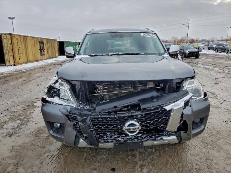 2018 Nissan Armada VIN JN8AY2NCXJ9550111 COPART salvage auction — FRONT END, In - Cert Of Title-Salvage Title, sold $7,700 on 2026-07-24 (photo 5)