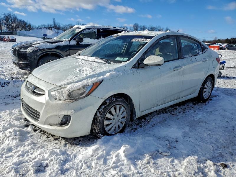 2015 Hyundai Accent VIN KMHCT4AE4FU905487 COPART salvage auction — FRONT END, Pa - Certificate Of Salvage, sold $475 on 2026-07-08 (photo 1)