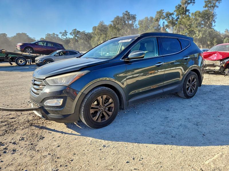 2014 Hyundai Santa fe VIN 5XYZU3LB4EG194138 COPART salvage auction — FRONT END, Nc - Salvage Certificate Of Title, sold $2,500 on 2026-07-07 (photo 1)