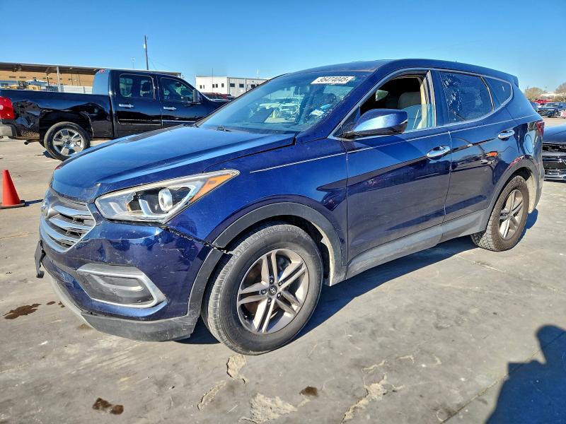 2018 Hyundai Santa fe VIN 5XYZT3LB8JG561975 — COPART salvage auction photo