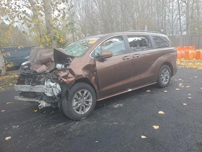 2023 Toyota Sienna VIN 5TDJSKFC3PS103772 COPART salvage auction — FRONT END, Or - Salvage Title Certificate, sold $5,300 on 2026-07-22 (photo 1)