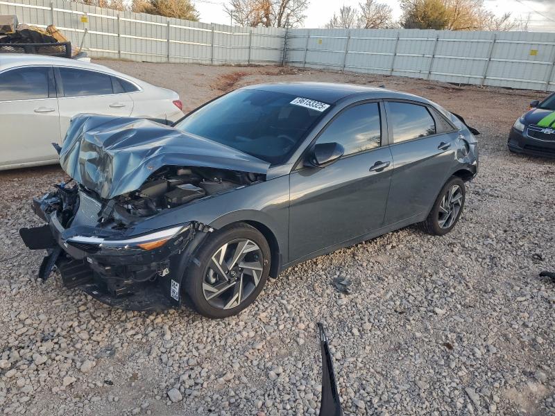 2025 Hyundai Elantra VIN KMHLM4DG9SU056980 COPART salvage auction — FRONT END, Ok - Cert Of Title-Salvage, sold $2,350 on 2026-07-23 (photo 1)