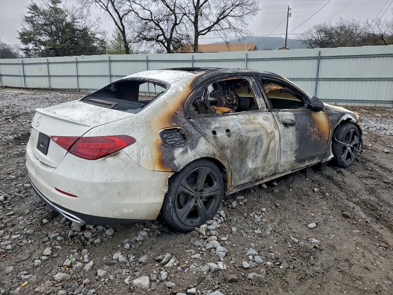 2023 Mercedes-benz C class VIN W1KAF4GBXPR097446 COPART salvage auction — INTERIOR BURN, TN - SALVAGE CERTIFICATE, sold $5,800 on 2026-07-08 (photo 3)