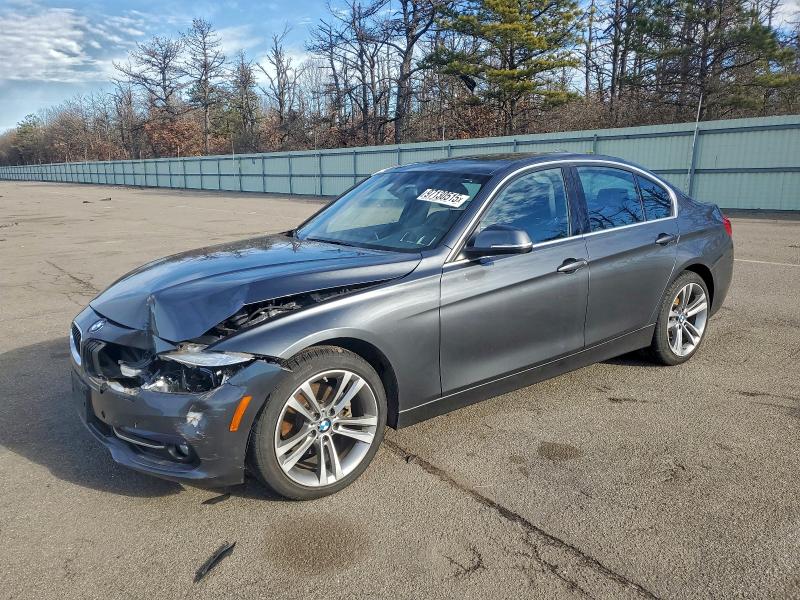 2018 BMW 3 series VIN WBA8D9C50JA616325 COPART salvage auction — FRONT END, Ny - Mv-907A Salvage Certificate, sold $8,500 on 2026-07-06 (photo 1)