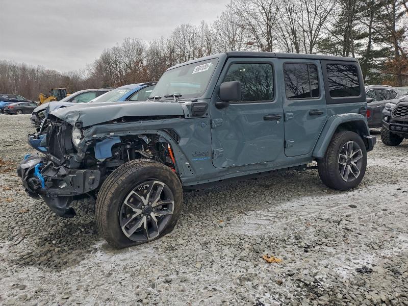 2024 Jeep Wrangler / VIN 1C4RJXN67RW144343 COPART salvage auction — FRONT END, Ma - Cert Of Title-Salvage, sold $7,500 on 2026-07-29 (photo 1)