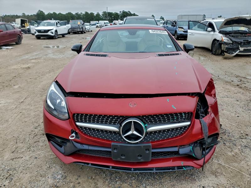 2018 Mercedes-Benz SLC-Class VIN WDDPK3JAXJF149781 COPART salvage auction — Front End, TX - SALVAGE VEHICLE TITLE, sold $8,300 on 2026-01-09 (photo 5)