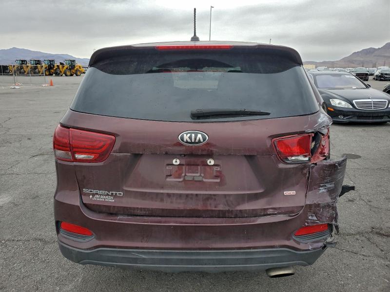 2019 Kia Sorento VIN 5XYPG4A38KG496351 COPART salvage auction — REAR END, Nv - Salvage Title, sold $2,350 on 2026-07-13 (photo 6)