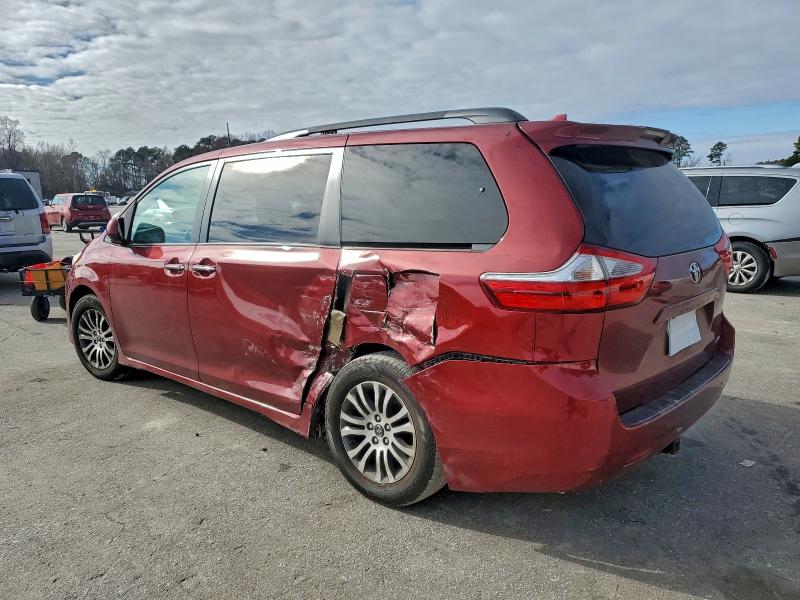 2018 Toyota Sienna VIN 5TDYZ3DC5JS916329 COPART salvage auction — REAR END, Va - Cert Of Title - Salvage, sold $4,500 on 2026-07-07 (photo 2)