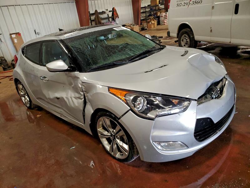 2013 Hyundai Veloster VIN KMHTC6AD5DU121898 COPART salvage auction — FRONT END, Mi - Certificate Of Title, sold $350 on 2026-07-10 (photo 4)