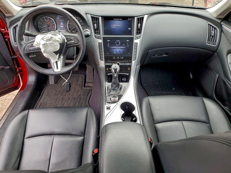 2021 Infiniti Q50 VIN JN1EV7BR2MM756216 COPART salvage auction — FRONT END, Ct - Cert Of Title-Parts Only Salva, sold $4,700 on 2026-07-07 (photo 8)