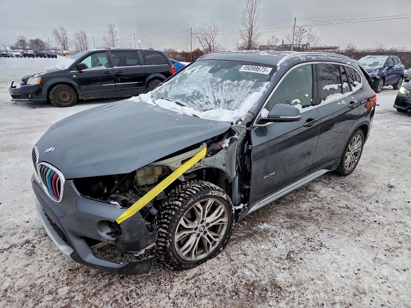 2018 BMW X1 VIN WBXHT3C32J5K25318 COPART salvage auction — FRONT END, Qc - Gravement Accidente, sold $150 on 2026-07-21 (photo 1)