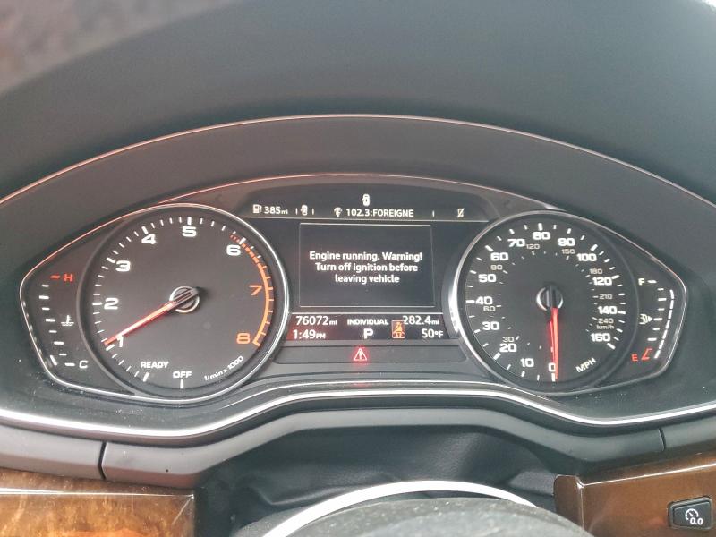 2019 Audi A5 VIN WAUANCF53KA094900 COPART salvage auction — FRONT END, Ny - Mv907A-Parts Only W/Lienholder, sold $125 on 2026-07-29 (photo 9)