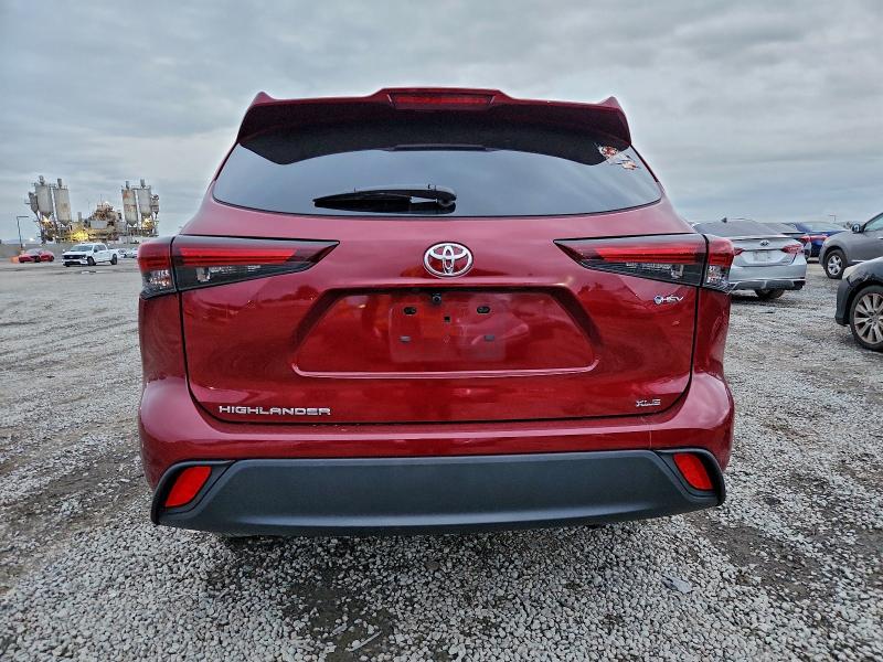 2025 Toyota Highlander hybrid VIN 5TDKBRCH7SS669729 COPART salvage auction — FRONT END, Ca - Salvage Certificate, sold $4,200 on 2026-07-24 (photo 6)