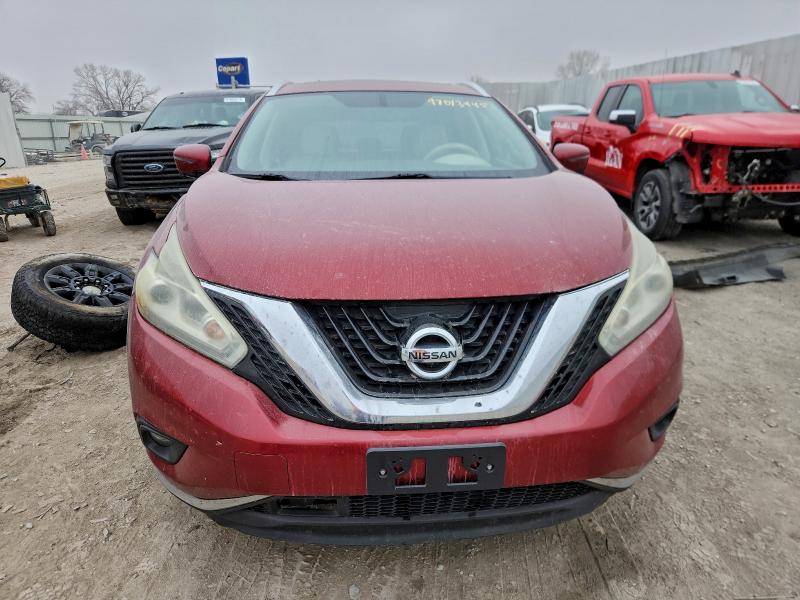 2015 Nissan Murano VIN 5N1AZ2MGXFN291241 COPART salvage auction — REAR END, Ks - Cert Of Title-Salvage, sold $1,050 on 2026-07-20 (photo 5)