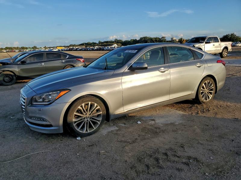 2016 Hyundai Genesis VIN KMHGN4JE6GU111796 COPART salvage auction — SIDE, Salvage Title, sold $3,550 on 2026-07-28 (photo 1)