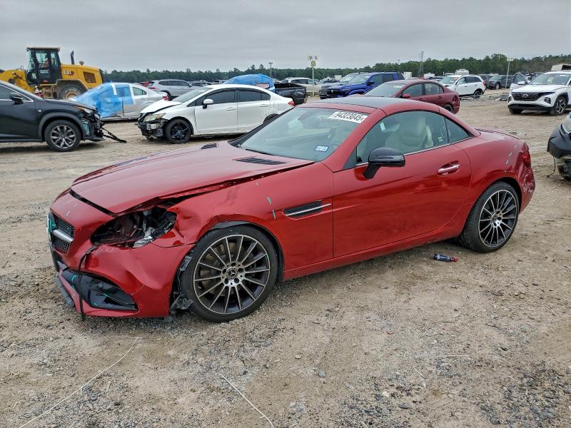 2018 Mercedes-Benz SLC-Class VIN WDDPK3JAXJF149781 COPART salvage auction — Front End, TX - SALVAGE VEHICLE TITLE, sold $8,300 on 2026-01-09 (photo 1)