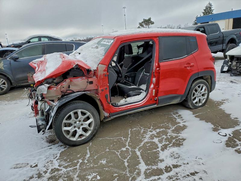 2016 Jeep Renegade VIN ZACCJABT0GPD59926 COPART salvage auction — FRONT END, Mi - Certificate Of Title, sold $350 on 2026-07-09 (photo 1)