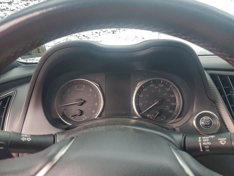 2021 Infiniti Q50 VIN JN1FV7DR5MM880255 COPART salvage auction — SIDE, NJ - CERT OF TITLE-SALVAGE, sold $7,225 on 2026-07-27 (photo 9)